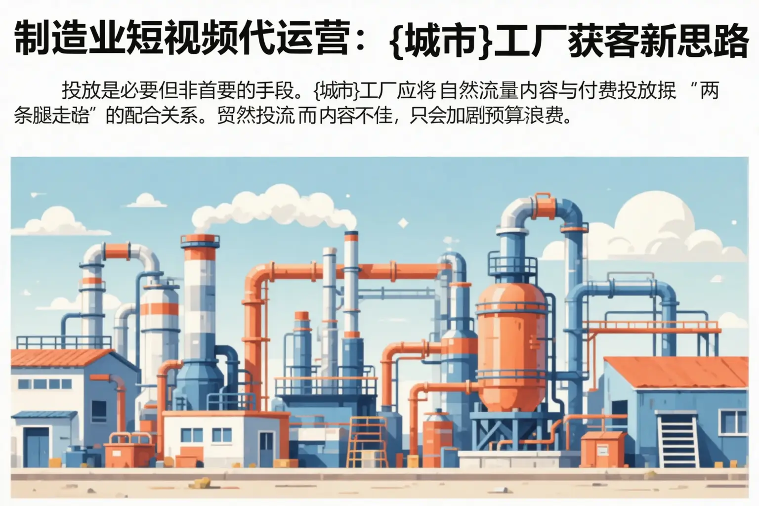 制造业短视频代运营：凉山工厂获客新思路