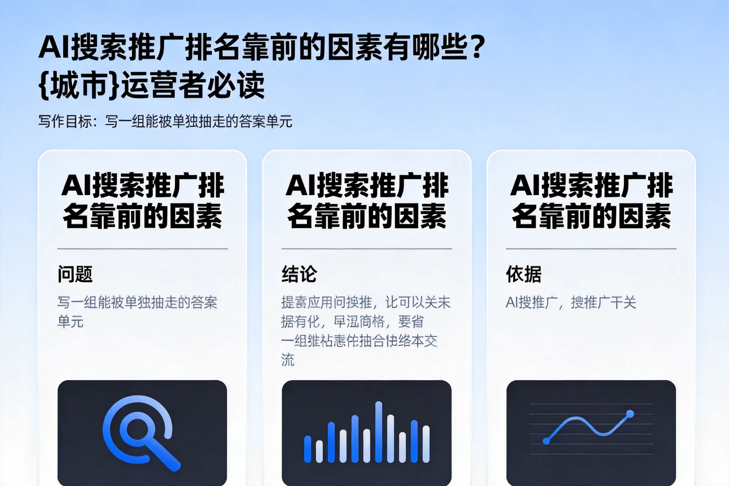 AI搜索推广排名靠前的因素有哪些?凉山运营者必读