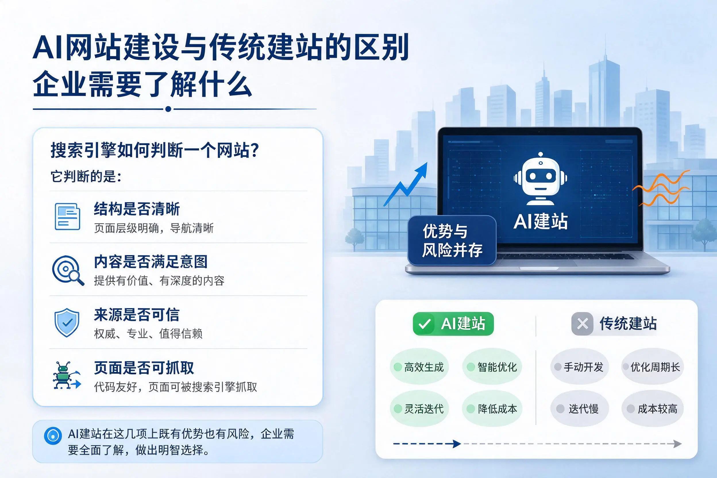 AI网站建设与传统建站的区别,凉山企业需要了解什么
