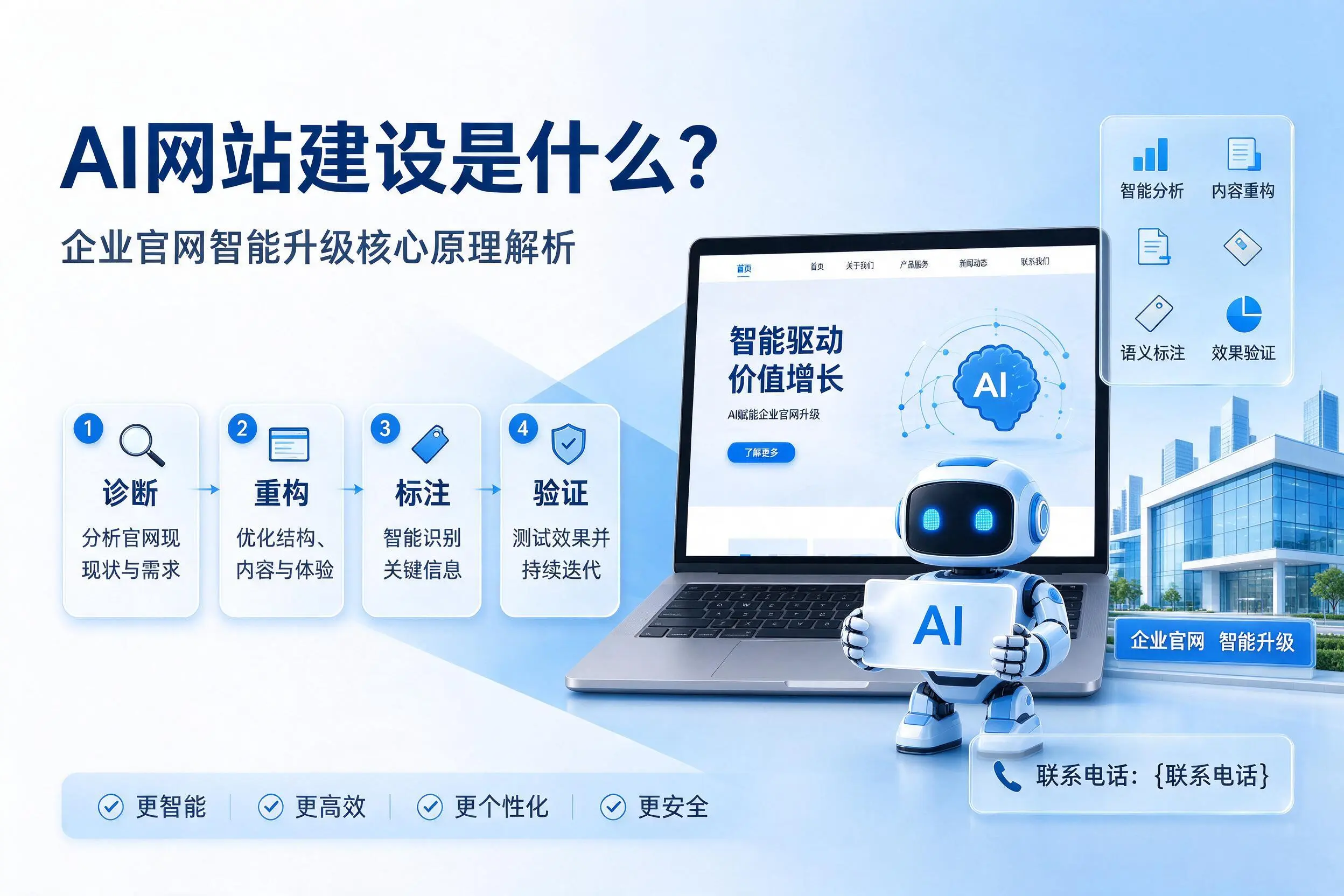 AI网站建设是什么？凉山企业官网智能升级核心原理解析